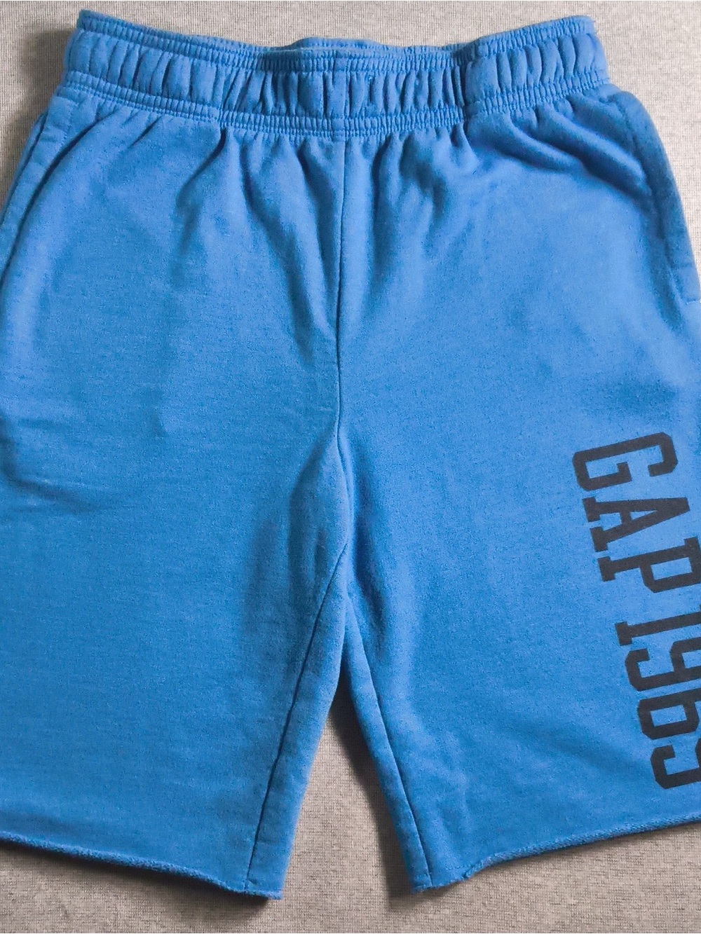 GAP Kids Bright Blue Logo Fleece Shorts
